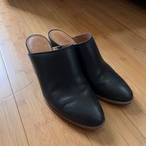 Madewell Black Leather Women's Mules
